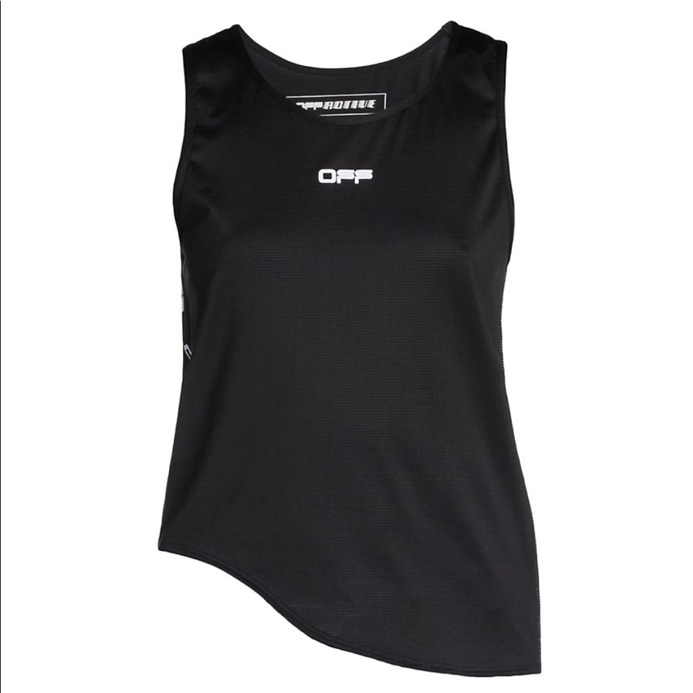 Off white Active Logo Tank Top Womens Size Small